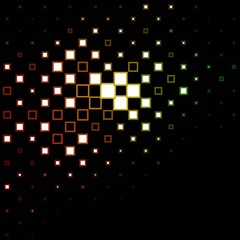 Dark Green, Yellow vector pattern in square style. Colorful illustration with gradient rectangles and squares. Best design for your ad, poster, banner.