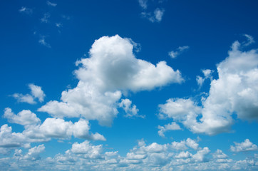 Blue sky with clouds background