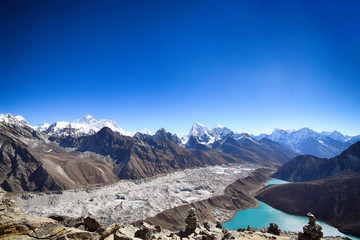 View from Gokyo Ri to the Gokyo lake