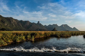 landscape sky mountain  and lake perfect nature