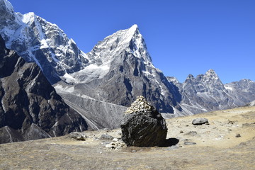 The Khumbu valley in Nepal