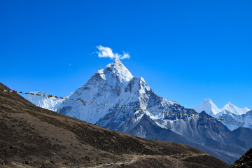 The Khumbu valley in Nepal
