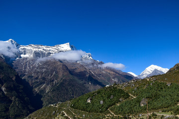 The Khumbu valley in Nepal