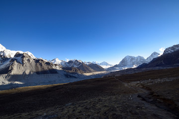The Khumbu valley in Nepal