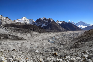Obraz premium The Khumbu valley in Nepal