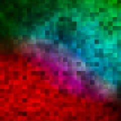 Light Green, Red vector pattern in square style.