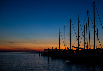 Sunset Sailboat