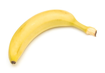 Ripe bananas on a white background, isolate