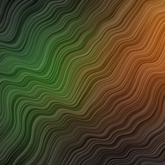 Dark Green, Yellow vector layout with circular arc.