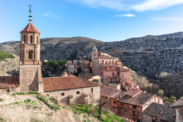 Fototapeta na wymiar Albarracin, one of the prettiest towns in Spain, Apr.2019