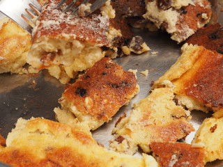 Kaiserschmarrn, Austrian dessert in a pan