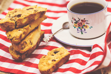cup of tea and cookies