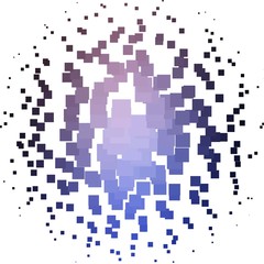 Light Pink, Blue vector template with rectangles. Illustration with a set of gradient rectangles. Pattern for commercials, ads.