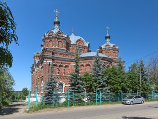 Transfiguration Cathedral in Kovrov, Vladimir Oblast, Russia. The cathedral in the Eclectic style...