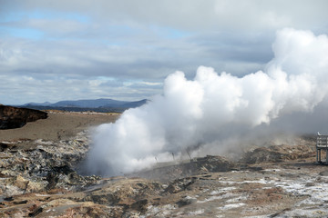 Hochtemperaturgebiet auf der Reykianes-Halbinsel, Island