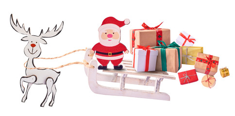 Christmas holiday conception. High resolution image. Levitation concept