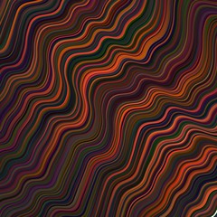 Dark Orange vector template with wry lines.
