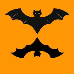 Bat of icon the halloween evil blood