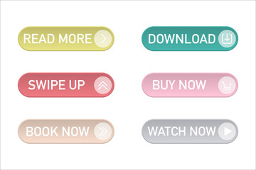 modern web buttons vector banners colorful backdrop