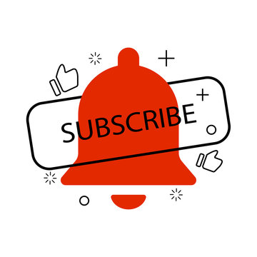 bell subscribe like icons modern liquid design