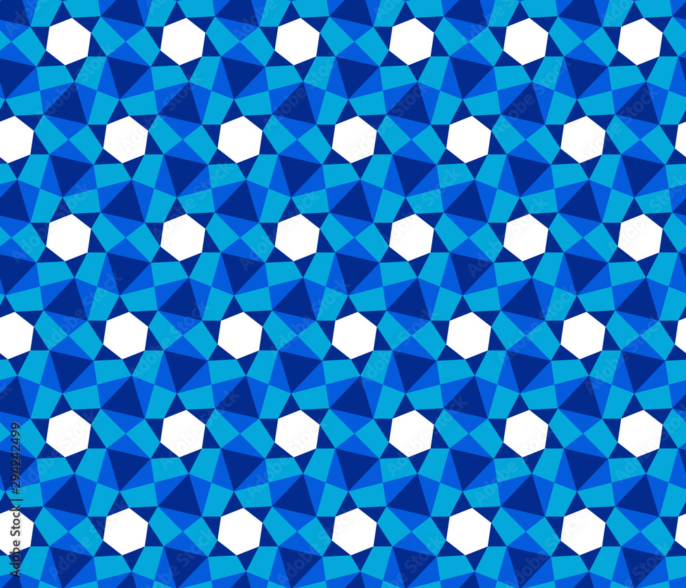 Poster abstract geometric seamless pattern. optical illusion of the movement of figures.