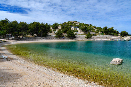 beach and bay in Drage, Pako&scaron;tane, Croatia