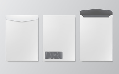 Standard white blank letter envelopes a4 size.