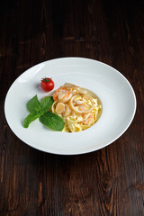 Carbonara pasta . catering menu