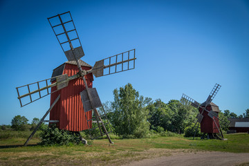 Windmühlen auf Öland, Schweden