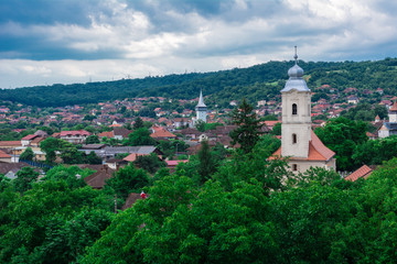 Fototapeta na wymiar view of the Romanian village