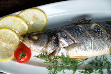 Baked dorado . catering menu