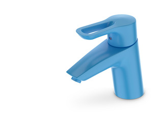 Mixer water 3D model. Faucet 3d render. water tap 3d image.