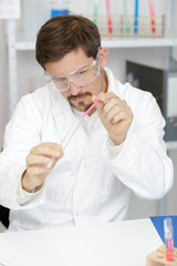 lab assistant working in laboratory