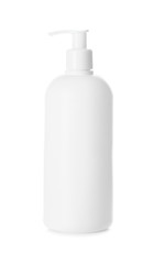 Bottle of cosmetics on white background