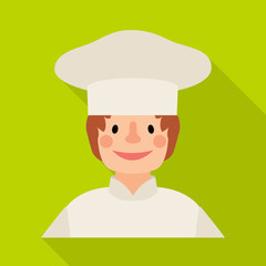 Isolated object of baker and girl icon. Collection of baker and rack stock vector illustration.