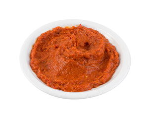 Ajvar or Pindjur Orange Vegetable Spread made from Bell Peppers