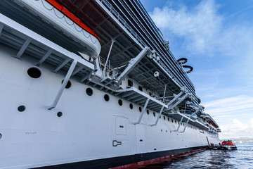 cruise ship in the sea