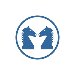 Horse abstract vector logo template