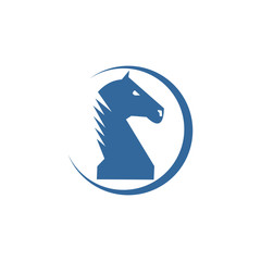 Horse abstract vector logo template