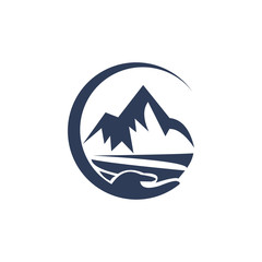creative mountain  logo vector template