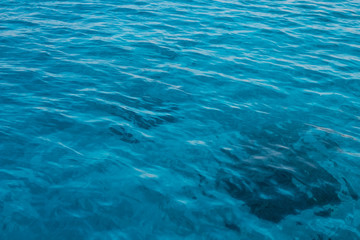 Fototapeta na wymiar Resort by the sea, the water, the clear blue sea
