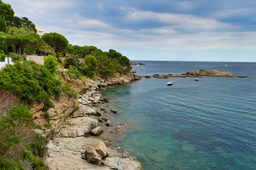 Fototapeta na wymiar Landscape of Gerona coast