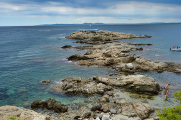 Landscape of Gerona coast