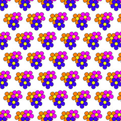 Fototapeta na wymiar FLOWER Seamless wallpaper pattern. Flower texture, background