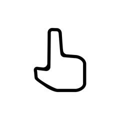 Obraz premium Touch icon. Web click symbol. Hand sign