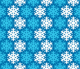 Seamless wallpaper pattern with snowflake icon