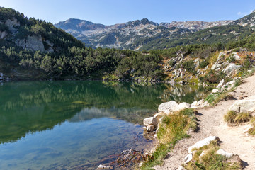 Fototapeta na wymiar Landscape Around Okoto (The Eye) Lake, Pirin Mountain, Bulgaria
