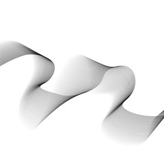 Abstract transparent grey wave background. Smoke effect design element wallpaper. Modern design EPS10 vector illustration