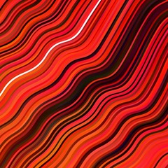 Dark Red, Yellow vector pattern with wry lines. Bright sample with colorful bent lines, shapes. Pattern for ads, commercials.