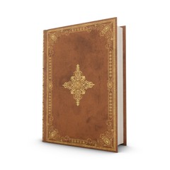 3D rendering Old Book isolated on white background